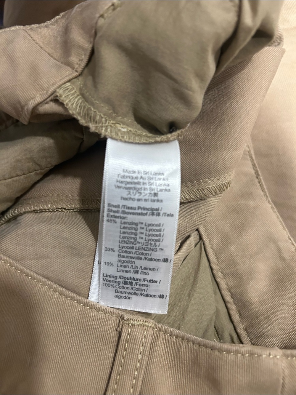 Madewell Size 8 Khaki High Rise Wide Leg Pants - Picture 5 of 8